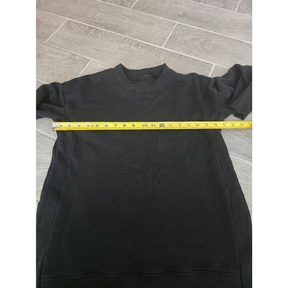 Women's Aerie Good Vibes Oversized Crewneck Sweatshirt‎ Pullover Black Size XS - Picture 3 of 7